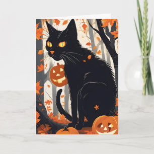 Tarjeta espeluznante de Halloween
