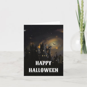 Tarjeta espeluznante de Halloween