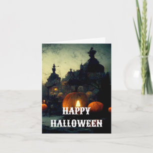 Tarjeta espeluznante de Halloween