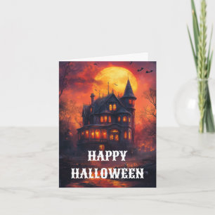 Tarjeta espeluznante de Halloween