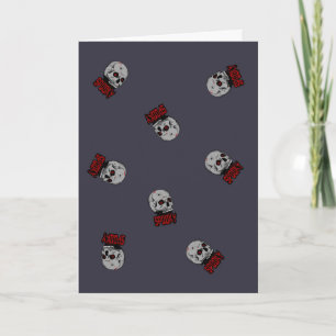 Tarjeta "Espeluznante diseño de horror de cráneo - Fantasm