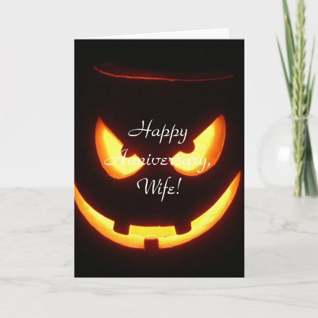 Tarjeta espeluznante Halloween (Anverso)