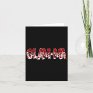 Tarjeta Espeluznante y espeluznante abuela Glam-mamáes dis