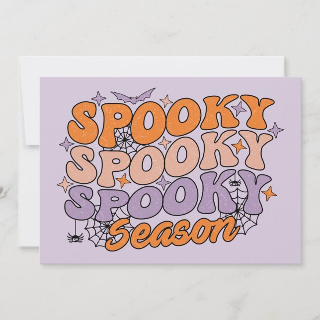 Tarjeta Espeluznante y espeluznante temporada (Anverso)