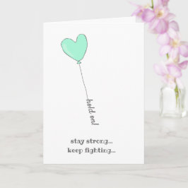 Tarjeta ¡Espera! Juntos venceremos esto - El cáncer de mam