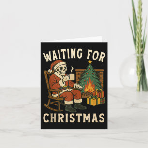 Tarjeta Esperando a que los Navidades ganen el esqueleto d