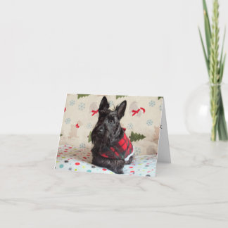 Tarjeta esperando a Santa Paws (con texto)