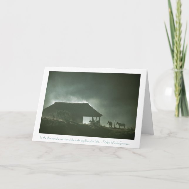 Tarjeta Esperando el amanecer (Anverso)