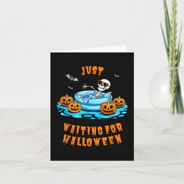 Tarjeta Esperando El Verano De Halloween (Anverso)