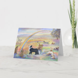 Tarjeta Esperando en el puente arcoiris