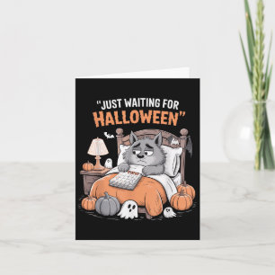 Tarjeta Esperando Halloween Funny Cita S De Halloween