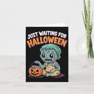 Tarjeta Esperando Halloween Funny Cita S De Halloween