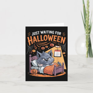Tarjeta Esperando Halloween Funny Cita S De Halloween