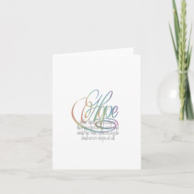 Tarjeta Esperanza (Anverso)