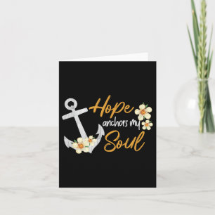 Tarjeta Esperanza Anclama mi alma Inspiradora Biblia crist