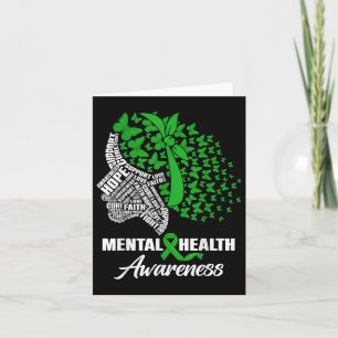 Tarjeta Esperanza Cure Concienciación sobre la salud menta