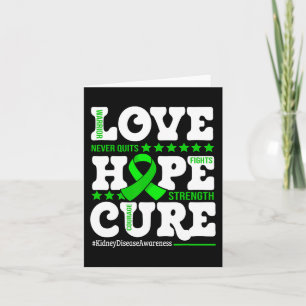Tarjeta Esperanza Cure Warrior Apoyo a la Concienciación s