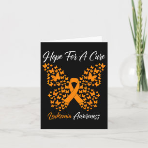 Tarjeta Esperanza De Cura De La Leucemia De Mariposa, Cánc