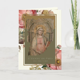 Tarjeta Esperanza de embarazo materno Día de la Madre reli
