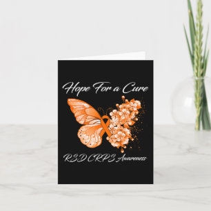 Tarjeta Esperanza de mariposa para una cura para la concie