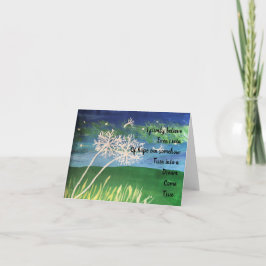 Tarjeta Esperanza de que los sueños se hagan realidad