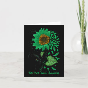 Tarjeta Esperanza De Un Cáncer De Cure Cat Y Sunflower Bil