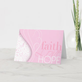 Tarjeta Esperanza del amor de la fe