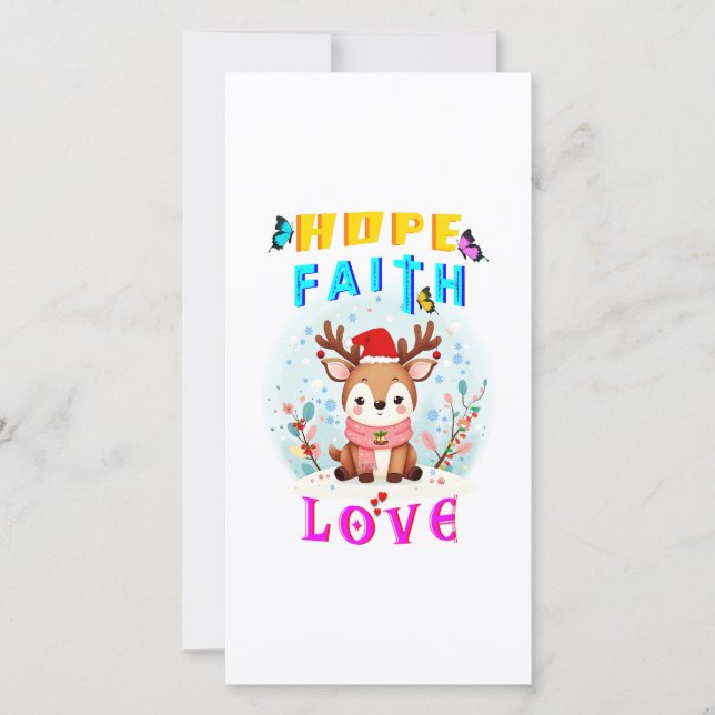Tarjeta Esperanza Fe Amor (Anverso)