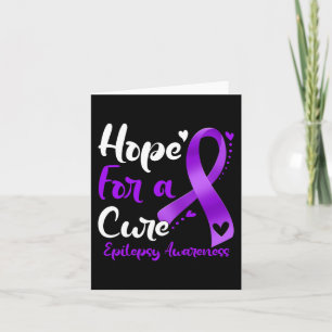 Tarjeta Esperanza Para Una Cura Epilepsia Conciencia Cinta
