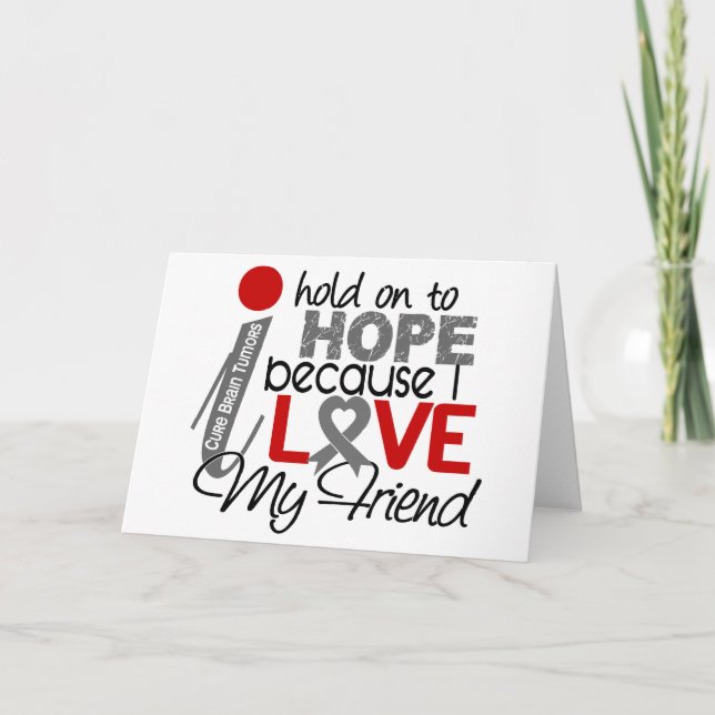 Tarjeta Esperanza Por El Tumor Cerebral De Mi Amigo (Anverso)