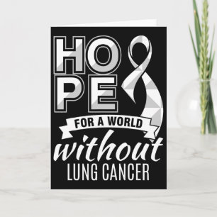 Tarjeta Esperanza por un mundo sin cáncer de pulmón