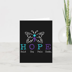 Tarjeta Esperanza Semicolón Regalo Suicidio Prevención Awa