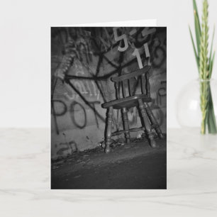 Tarjeta "Esperen la entrega" Hallowe’en