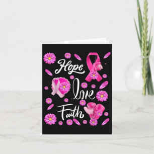 Tarjeta Espero amar la fe mariposas rosadas Conciencia sob
