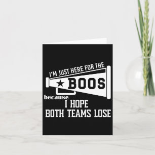 Tarjeta Espero que ambos equipos pierdan fútbol Quiero que