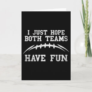 Tarjeta Espero que ambos equipos se diviertan Fútbol diver