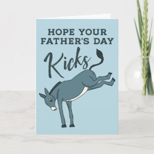 Tarjeta Espero que el día de tu padre patee un burro graci