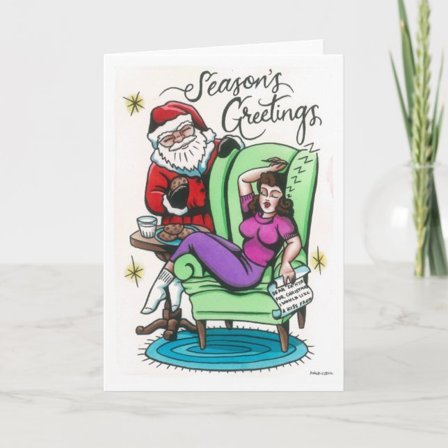 Tarjeta Espero que se cumpla mi deseo de Navidad! (Anverso)