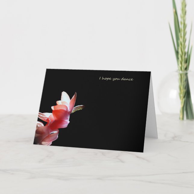 Tarjeta Espero Que Te Bailes (Anverso)