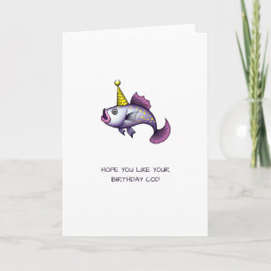 Tarjeta Espero que te guste tu código de cumpleaños Funny