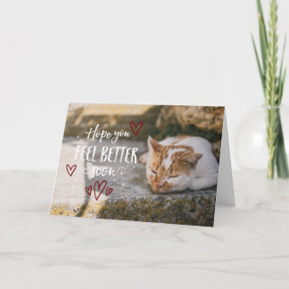 Tarjeta Espero Que Te Sientas Mejor Pronto Deseándote Bien