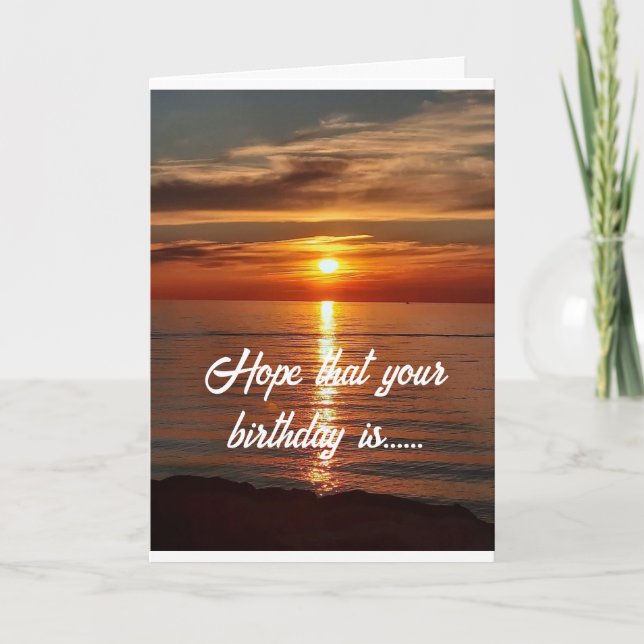 TARJETA ESPERO QUE TU CUMPLEAÑOS SEA TAN HERMOSO COMO ESTE (Anverso)