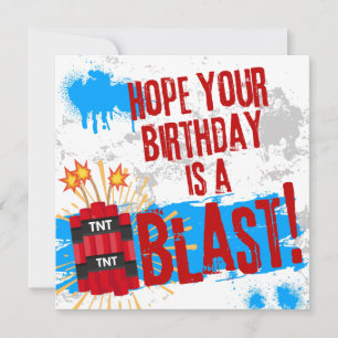 Tarjeta Espero que tu cumpleaños sea una explosión
