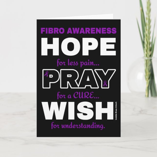 Tarjeta Espero Rezar Deseo... Fibro (Anverso)