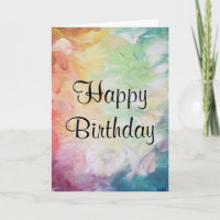 Espesos Textos Resumen Paint Happy Birday