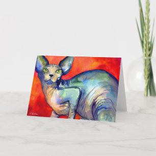 Tarjeta Esphinx sphynx cat #6 pintura