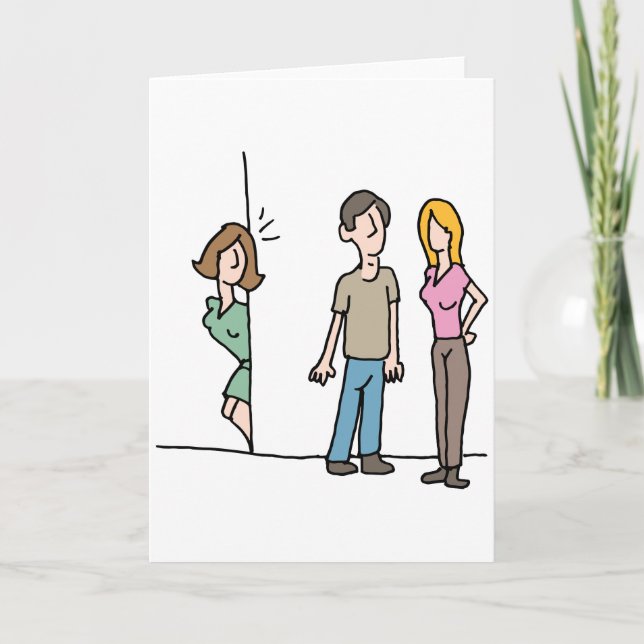 Tarjeta Espionaje de mujeres a novio (Anverso)