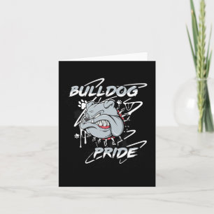 Tarjeta Espíritu de escuela de fidelidad del orgullo Bulld