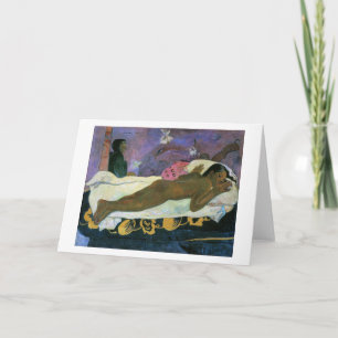 Tarjeta Espíritu de los muertos vigilando, Gauguin
