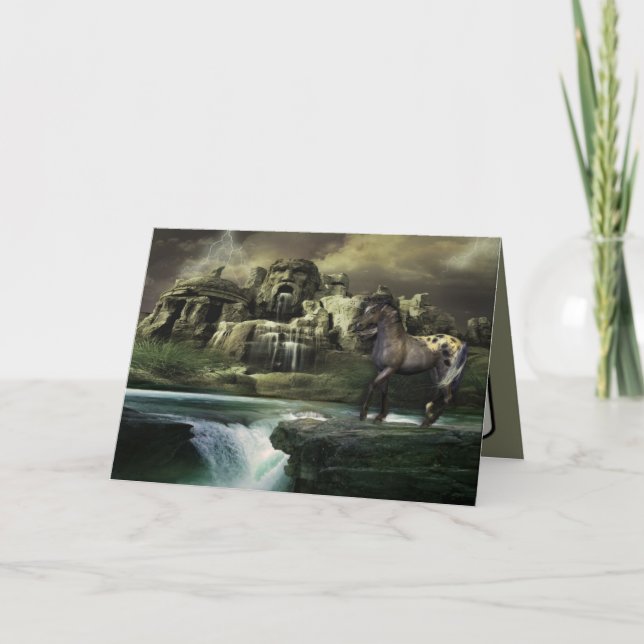 Tarjeta Espíritu de un caballo salvaje (Anverso)